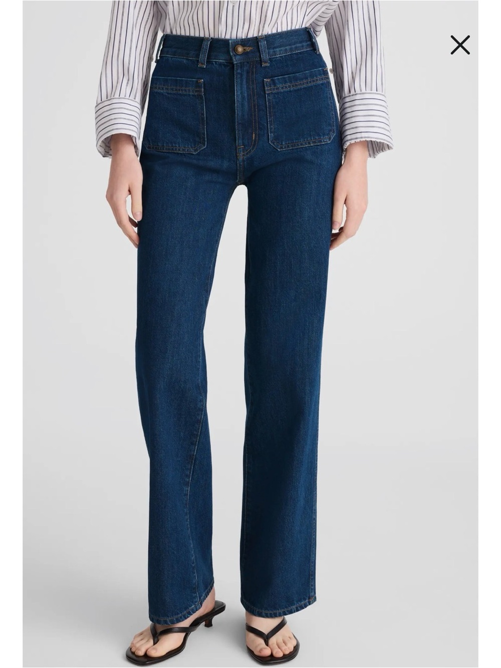 Madewell Women's Straight-Leg Jeans in Dark Blue Denim